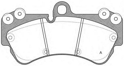 OPEN PARTS bpa099400 -  Комплект тормозных колодок, дисковый тормоз